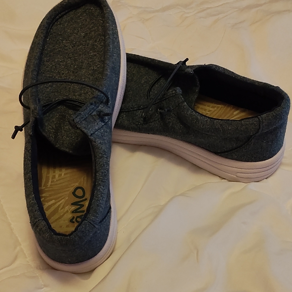 Lamo Gray Loafers with White Sole